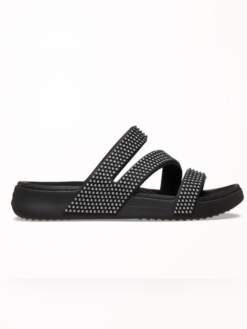 Getaway Strappy Gems Sandal - Black Size 7 Women